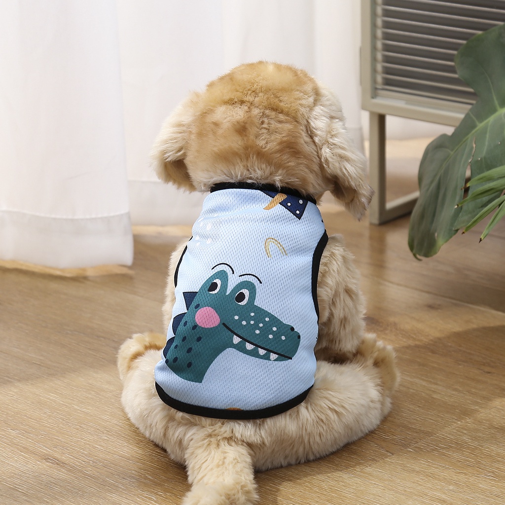 Mới Áo Thun In Hình Khủng Long Ngộ Nghĩnh Cho Thú Cưng