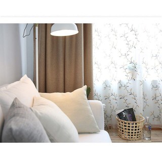 Rèm vải thô cực mềm tay, cản nắng 90%, có sẵn - Rèm Á Đông