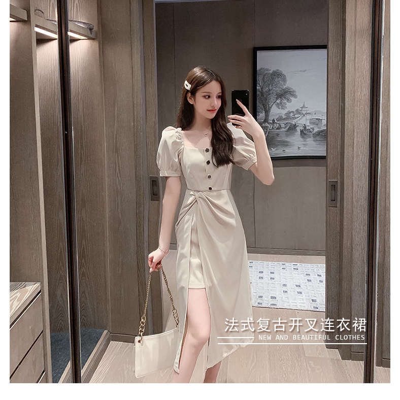 Đầm Nữ Tay Ngắn Phong Cách Retro Thời Trang Quyến Rũ | BigBuy360 - bigbuy360.vn