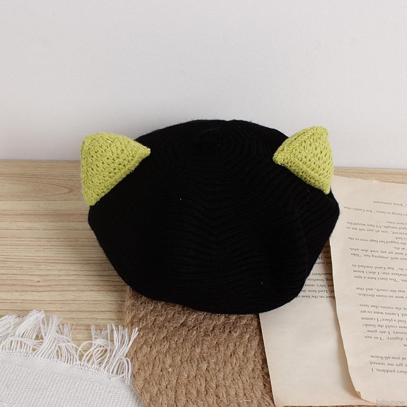 Mũ Nồi Màu Trơn Đính Hoa Xinh Xắn Dành Cho Bé