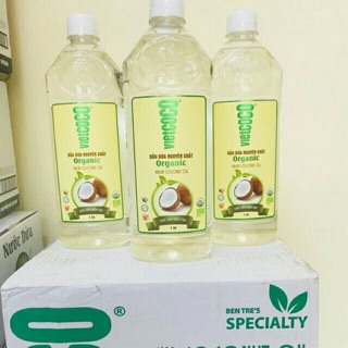 Dầu dừa nguyên chất Organic VietCoCo chai 500ml