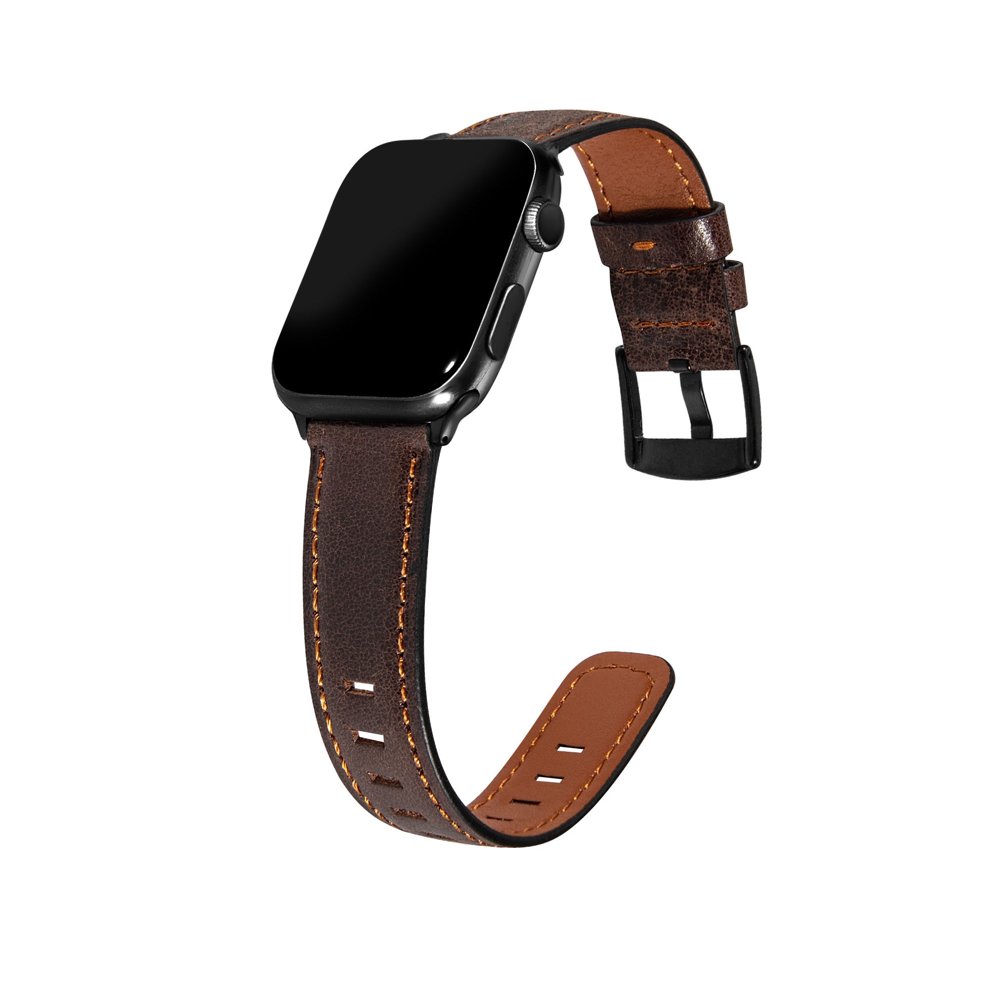 Dây Đeo Đồng Hồ Thông Minh Vải Da Thoáng Khí Phong Cách Cổ Điển 38/40mm 42/44mm Cho Iwatch Series 6/Se/5/4/3/2/1