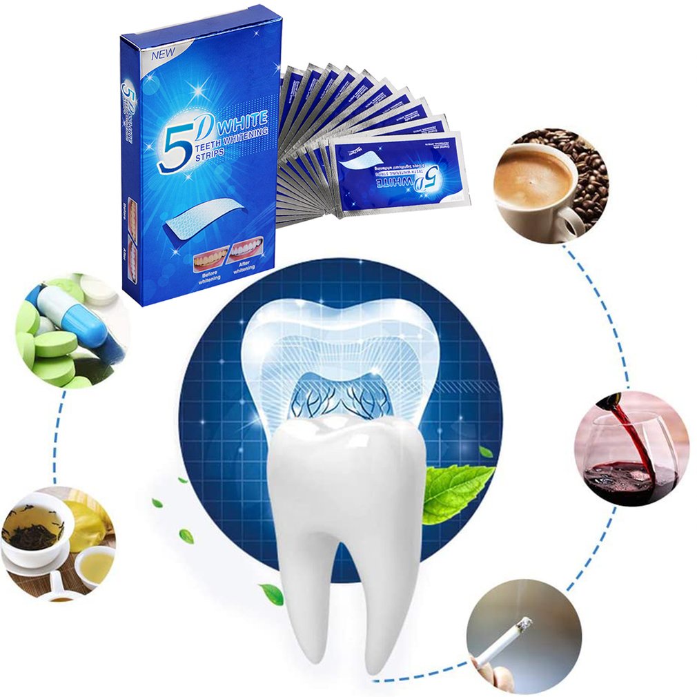 Miếng Dán 3D Làm Trắng Răng Chăm Sóc Nha Khoa