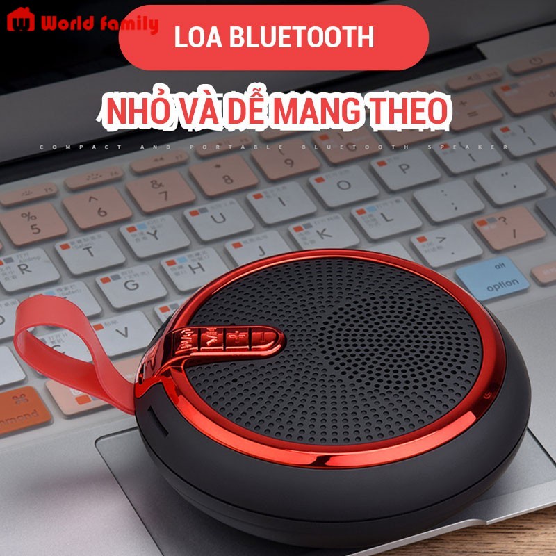 LOA BLUETOOTH NHỎ GỌN CẦM TAY CÓ MÓC TREO_HỖ TRỢ THẺ NHỚ