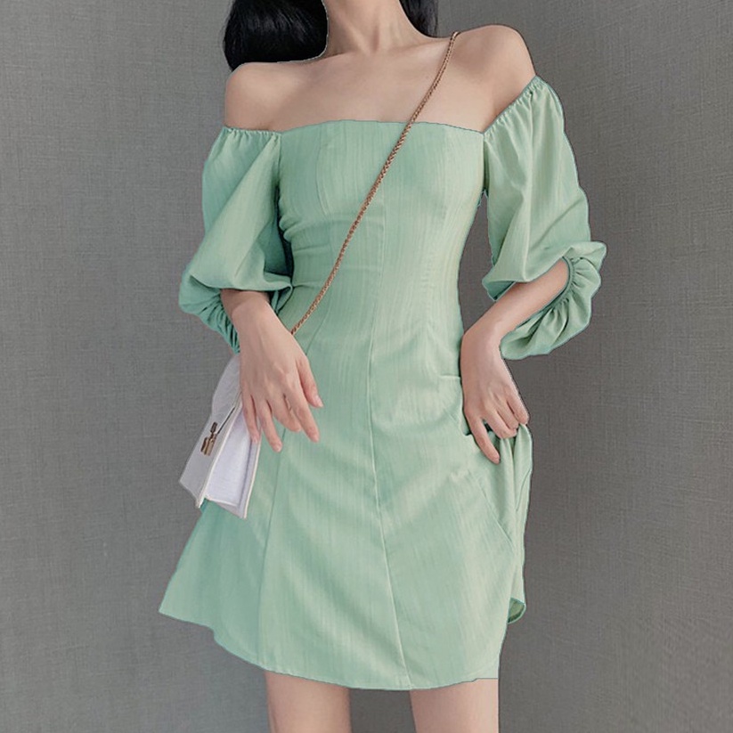 Đầm cỗ vuông tay lỡ - 4BASIC VTL01 | BigBuy360 - bigbuy360.vn