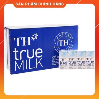 Thùng 48 hộp sữa TH truemilk có đường/ít đường/không đường -180ml