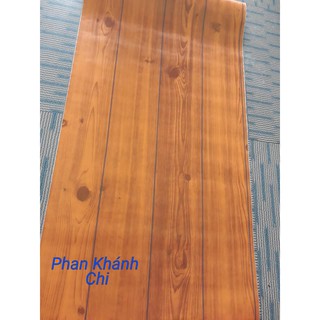 ( tặng kèm dụng cụ ) . combo 10m giấy dán tường vân gỗ nâu