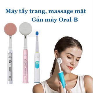 Dụng cụ tẩy trang, làm sạch, mát xa mặt gắn vào máy đánh răng Oral B vô cùng tiện lợi - NHLCompany