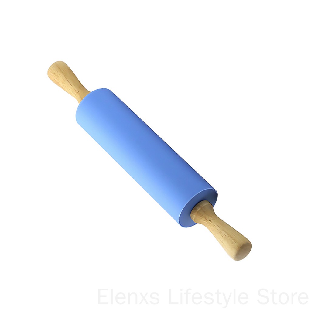 Cây Lăn Bột Cán Gỗ Bằng Silicon