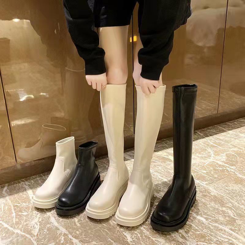 ✴♨✺giày bốt gối đùi thời cá tính dành cho nữ big size cao cổ gót, trang ulzzang hàn Anh quốc hot 2022