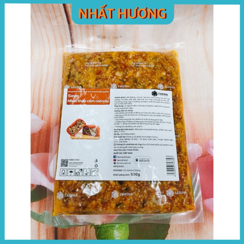 Nhân Thập Cẩm Cao Cấp Sava Farina 500gr