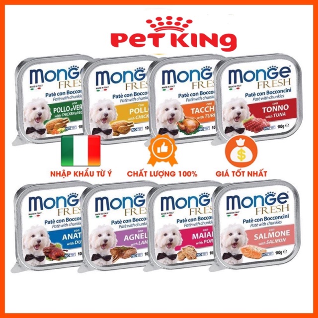 ❤Pate Monge 100Gr Nhập Khẩu Từ Ý 🇮🇹 cho Boss Cưng