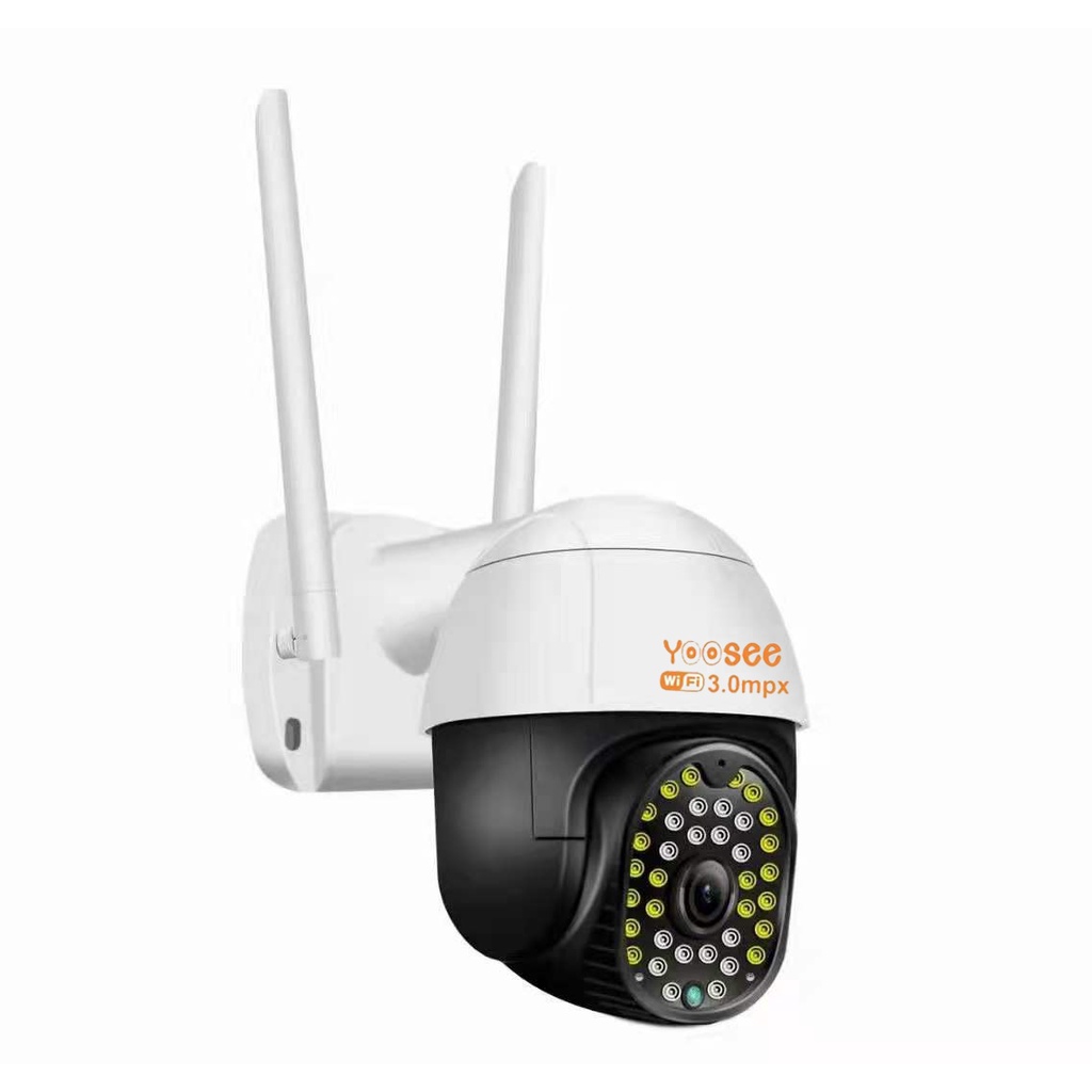 Camera IP wifi ngoài trời PTZ Yoosee D36S 2 Râu 2.0MP FullHD 1080P tích hợp 20 LED trợ sáng, 16 LED hồng ngoại (Trắng)