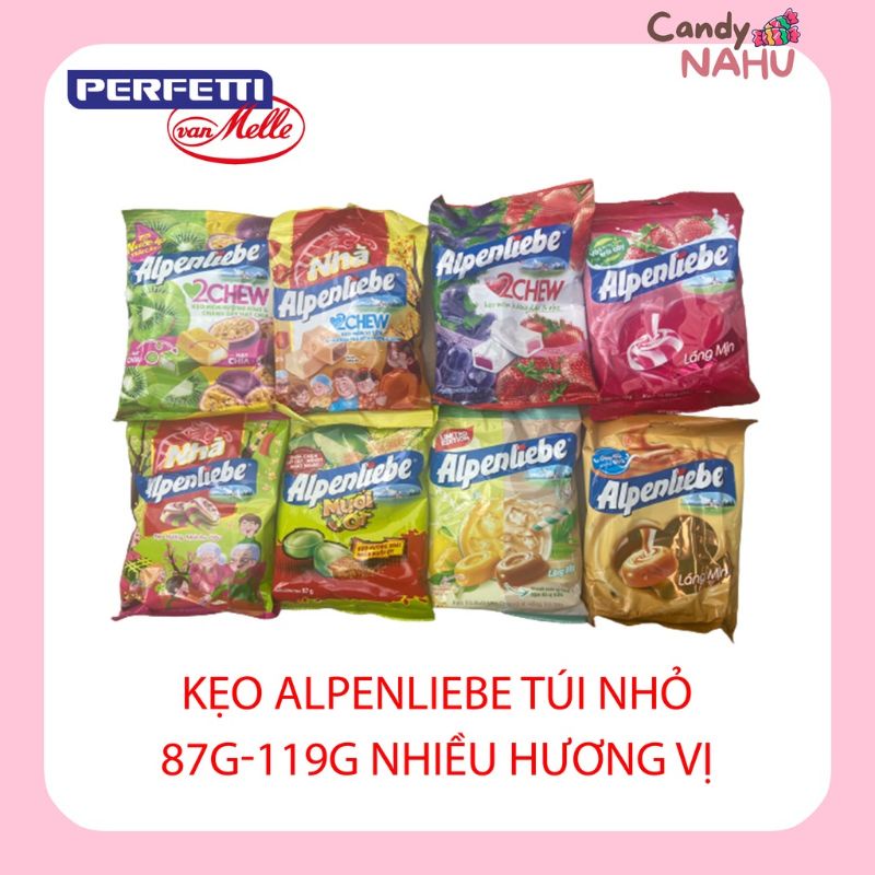Kẹo alpenliebe túi nhỏ 87g119g  nhiều hương vị
