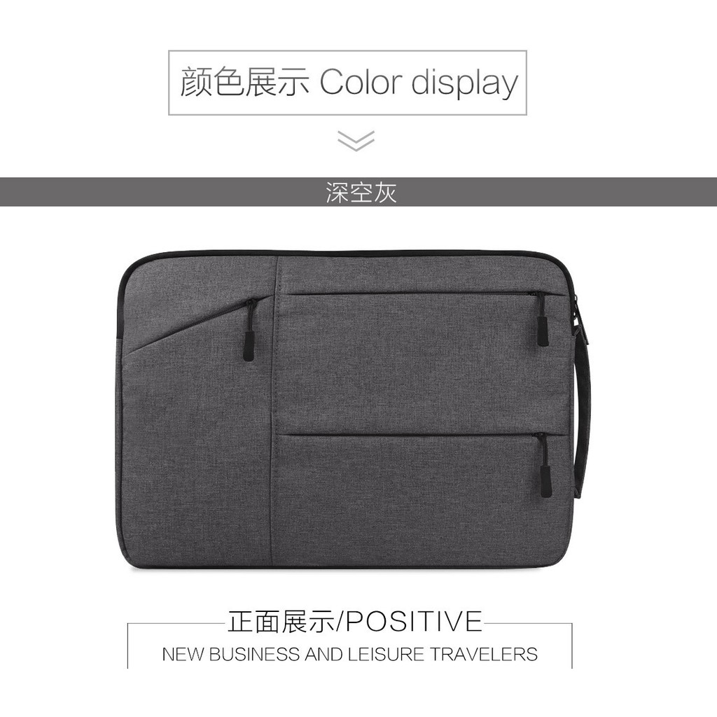 Túi chống sốc Macbook size 11inch - 12 - 13 - 13.4 - 14 - 15.6 inch nhiều màu nhiều ngăn sành điệu có quai xách cầm tay