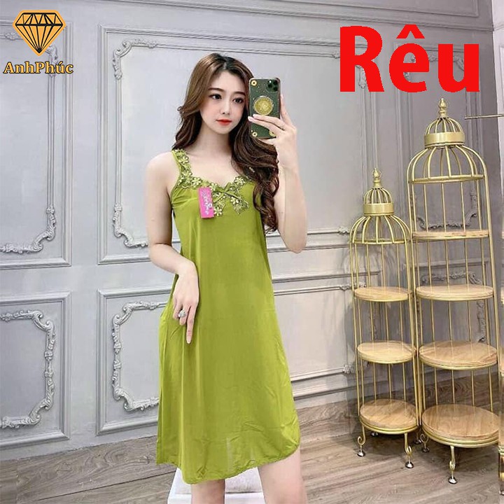 Đầm ngủ thun lạnh phối ren mặc mát Anh Phúc + Đầm Bản Ren | BigBuy360 - bigbuy360.vn