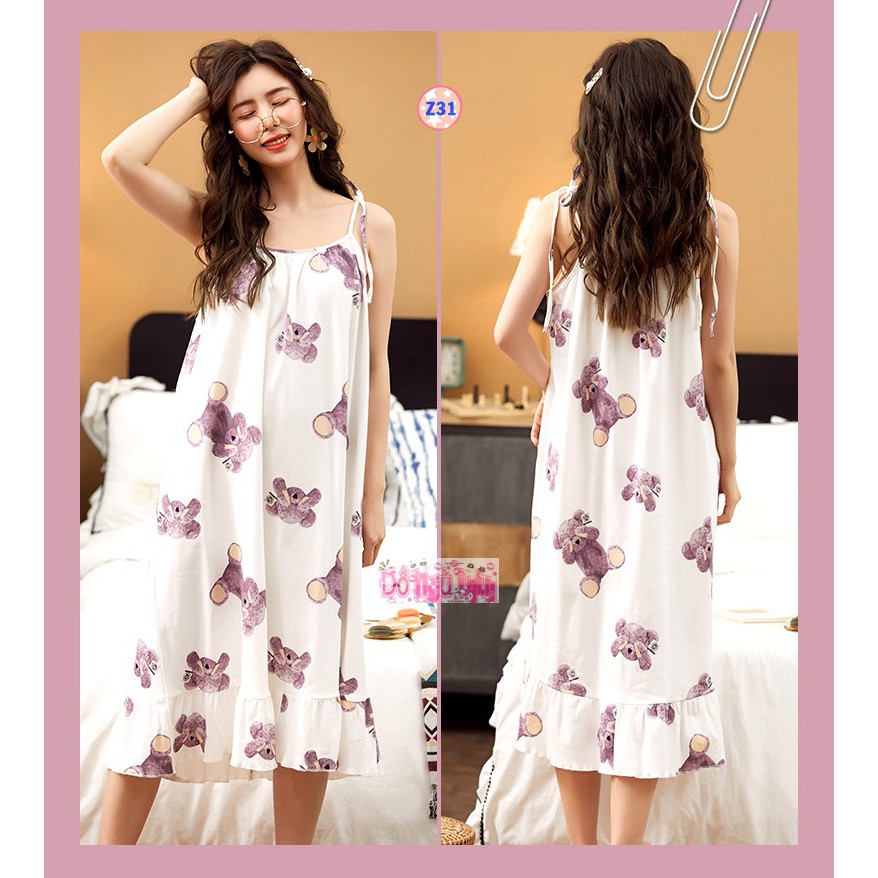 Váy 2 Dây mặc hè cực mát Z31