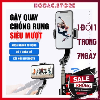 Gậy chống rung gimbal stabilizer l08, có 3 chân đỡ, tặng kèm nút bấm blt hàng cao cấp - bảo hành 3 tháng