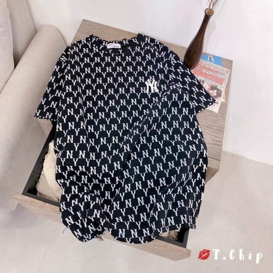 Áo Thun Unisex chữ NY nam/nữ đan fom thụng💖FREESHIP💖 - Áo Phông Thời Trang Logo NY hot hit