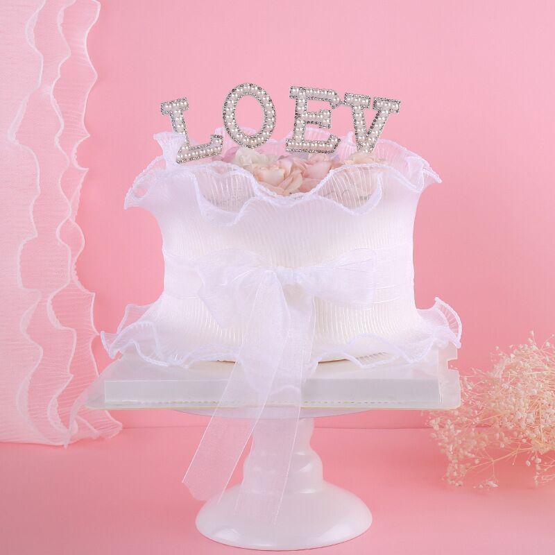Trang trí bánh kem  set 4 que cắm LOVE