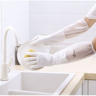 Găng Tay Làm Bếp Cao Su Siêu Dai Có Chun Chống Tuột