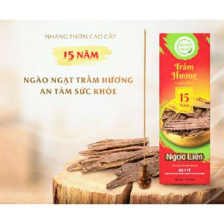 NHANG TRẦM HƯƠNG CAO CẤP 15 NĂM THƠM TRẦM TỰ NHIÊN - NGỌT DỊU.[NHANG XANH]