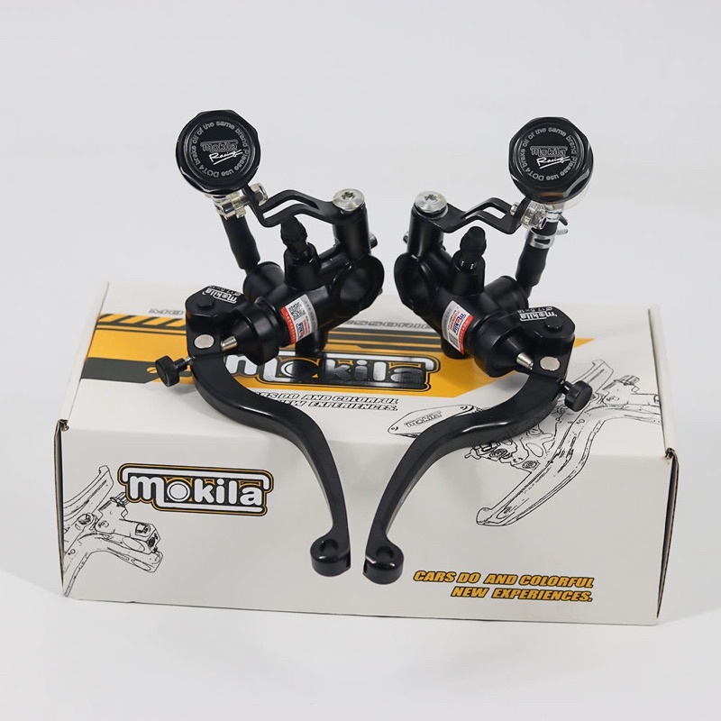 (1 đôi )Tay phanh tay thắng bình dầu rời MOKILA nhôm cnc gắn mọi loại xe