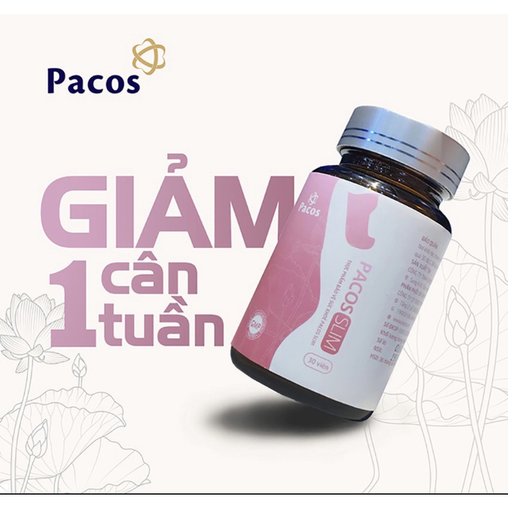 Thực phẩm giảm cân nhanh Pacos Slim chiết xuất thiên nhiên vitamin an toàn hiệu quả