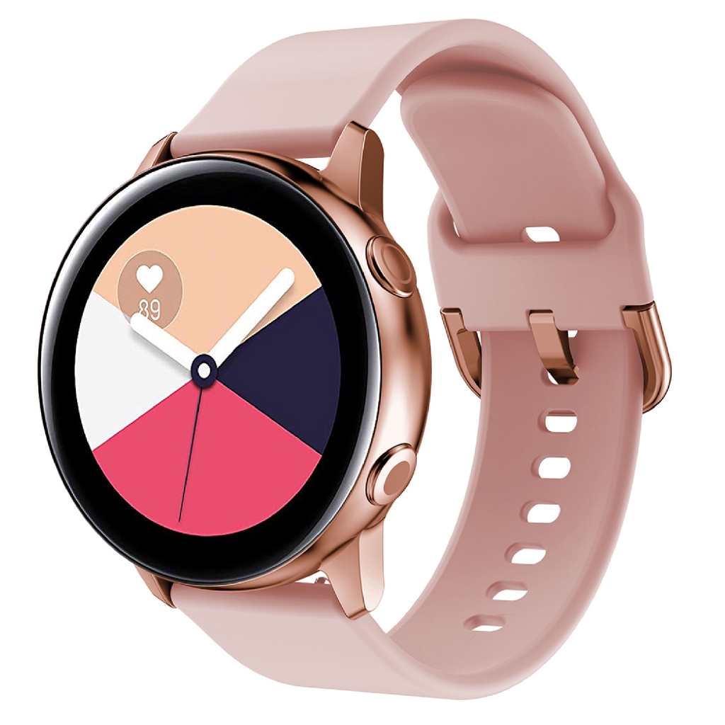 Dây đeo silicon thay thế 20mm phong cách thể thao cho Samsung Galaxy Active 2 42mm Galaxy Watch 3 41mm