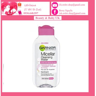 Nước tẩy trang Garnier 125mil bill Anh