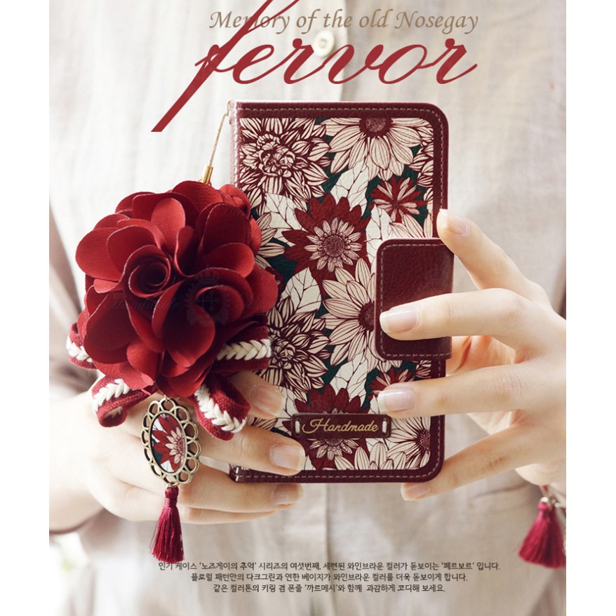 Bao da dạng ví hoa cho iPhone 6 6s 7 8 plus X | BigBuy360 - bigbuy360.vn