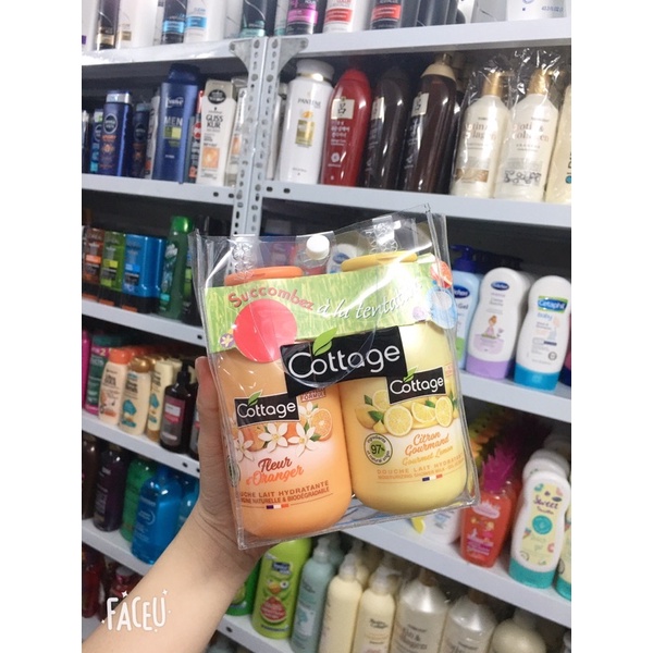 Sét sữa tắm Cottage set 2 chai 🥰🥰, mỗi chai 250ml