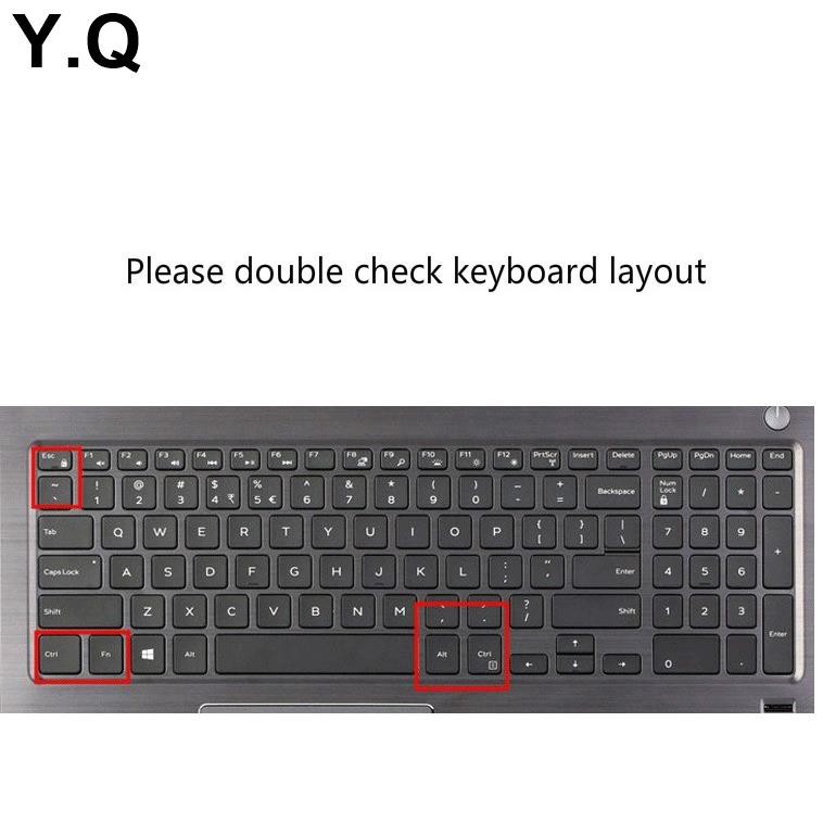 Tấm phủ silicon bảo vệ bàn phím máy tính 15.6 inch cho Dell inspiron 15 3000 g3 5000 g5 7000 g7 5547 3559