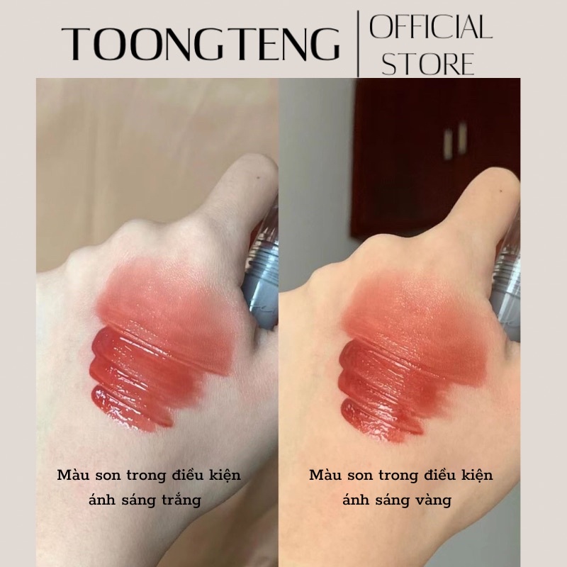 Son bóng lì thủy tinh tráng gương Cappuvini lâu trôi mềm môi không cần makeup phù hợp với học sinh