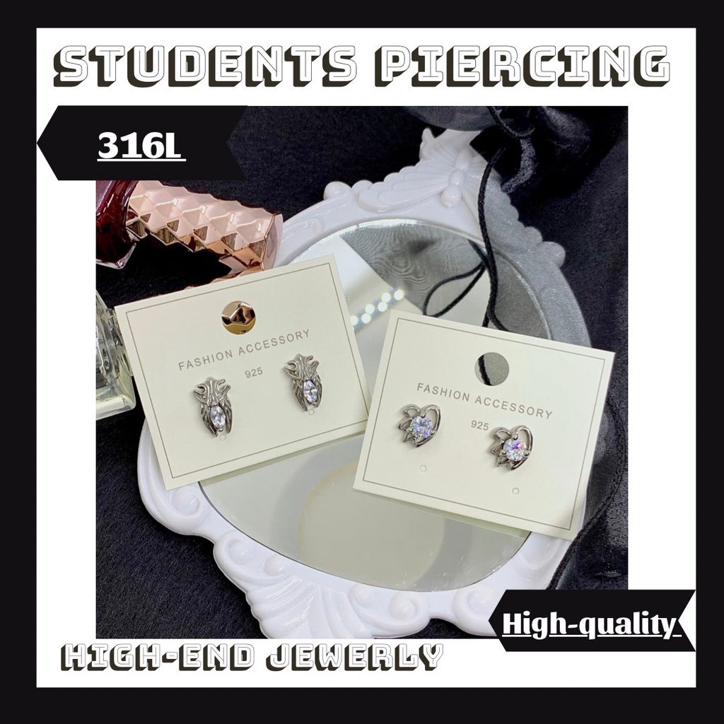 [Rẻ Vô Địch] Khuyên Tai Hình Cá Tính - Khuyên Thép 316L