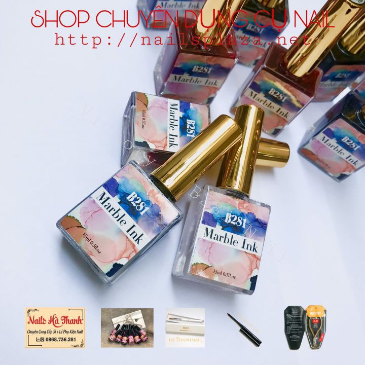 [ Hàng Chính Hãng ] Set Cồn Loang Nail , Gel Loang B281 12 Chai 15ml