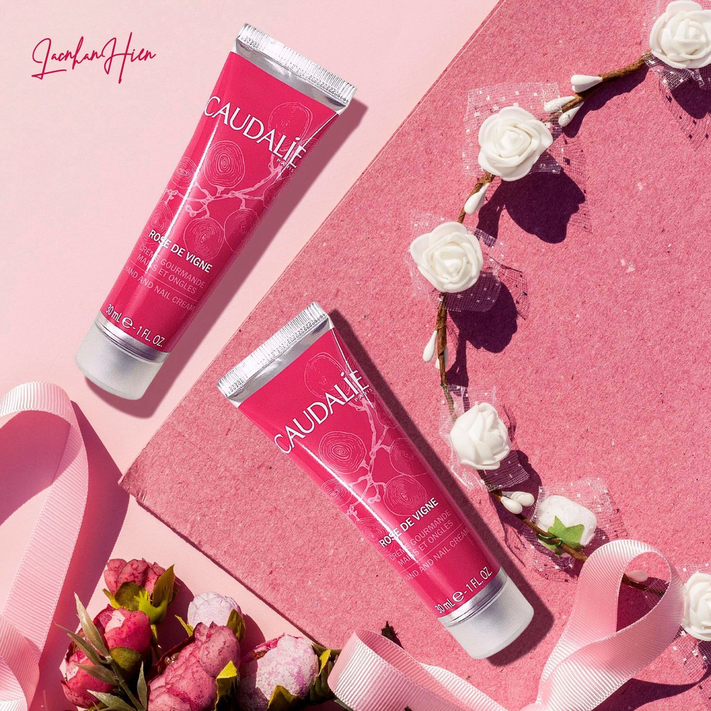 KEM DƯỠNG DA TAY VÀ MÓNG TAY CAUDALIE HƯƠNG HOA HỒNG ❤ CAUDALIE ROSE DE VIGNE HAND AND NAIL CREAM (Bản mini 30ml) | BigBuy360 - bigbuy360.vn