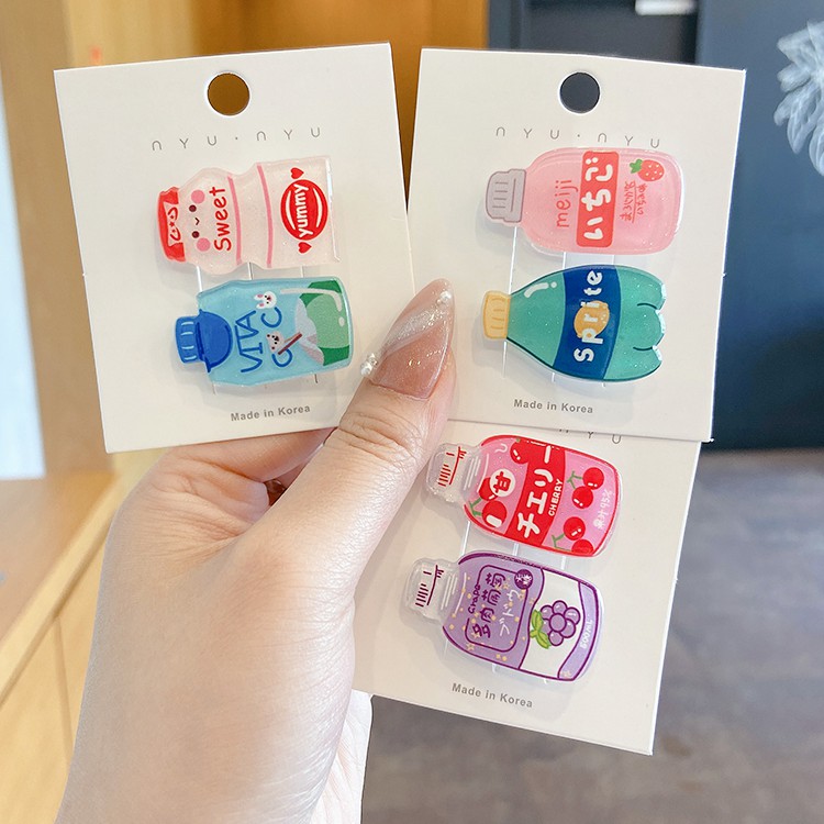 Kẹp tóc nữ trang trí thiết kế dễ thương phong cách Nhật Bản