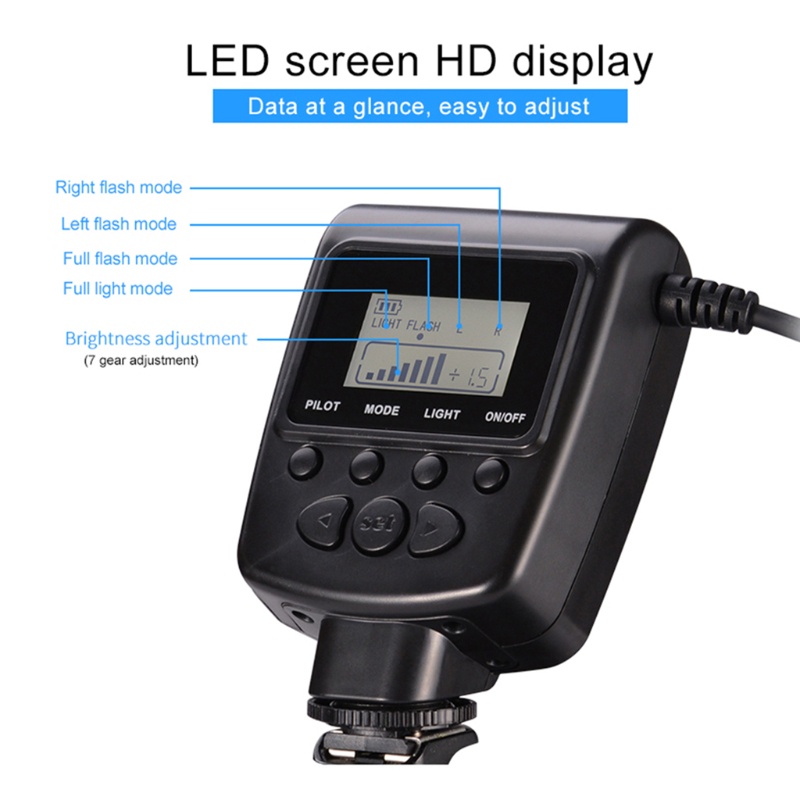 Vòng đèn flash LED HD-130 cho máy ảnh DSLR