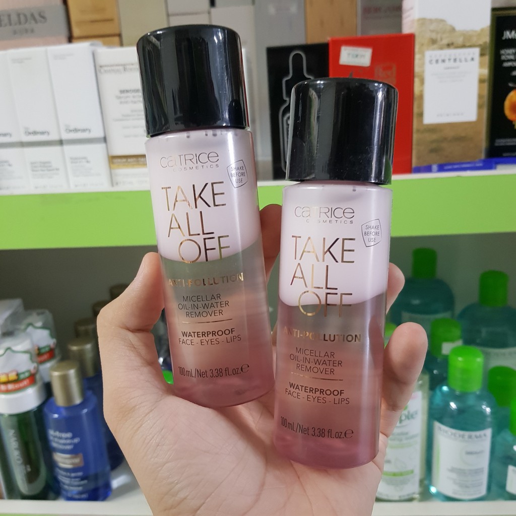 Nước Tẩy Trang Mặt - Mắt - Môi Catrice Take All Off Anti-Pollution Micellar Oil-in-Water Remover 100ml