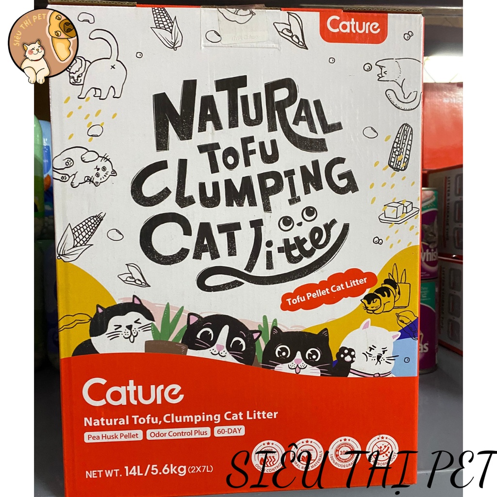 Cát đậu nành Cature Tofu hương Sữa (mẫu mới) cho mèo