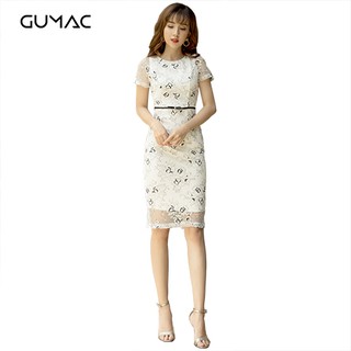 Đầm ren họa tiết GUMAC MS08931_TRANG