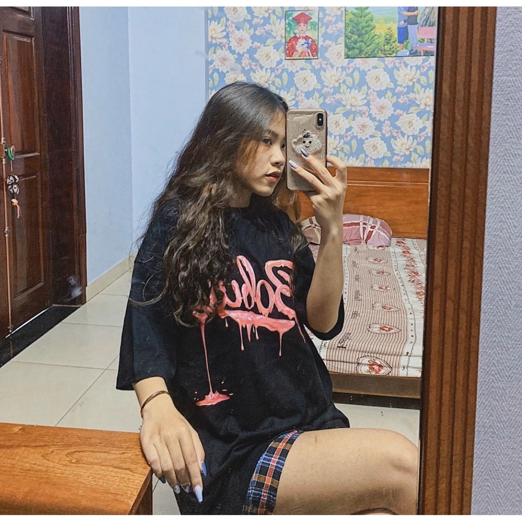 Áo thun bobui saigon sigrum chữ hồng có tag tay lỡ form rộng | Beway | BigBuy360 - bigbuy360.vn