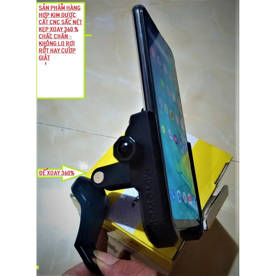 💥 GIÁ ĐỠ ĐIỆN THOẠI GẮN XE MÁY 🔥 HÀNG CNC CAO CẤP🔥 - PHỤ KIỆN XE MÁY - KẸP DT MỚI
