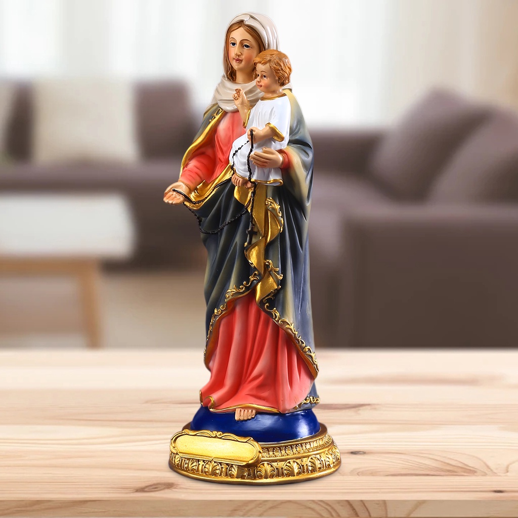Tượng chúa Jesus bằng nhựa resin tiện dụng để trang trí phòng khách dịp giáng sinh