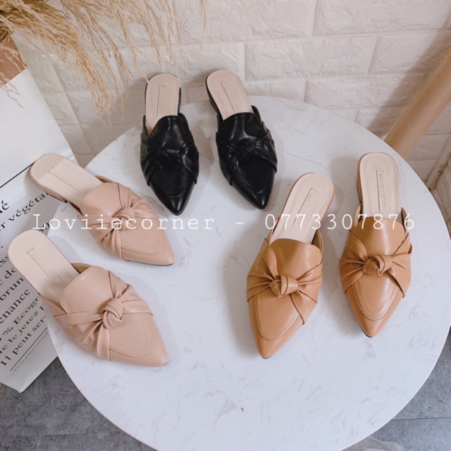 GIÀY NỮ LOVIIECORNER- SANDAL NỮ THỜI TRANG BÍT MŨI ĐẾ VUÔNG 3 CM MŨI TÙ HỞ HẬU QUAI NGANG CHÉO DA MỀM S211104