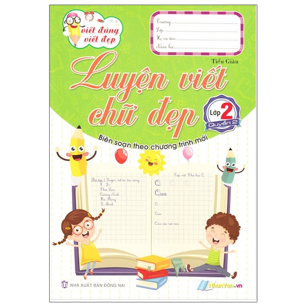 Sách Viết Đúng Viết Đẹp - Luyện Viết Chữ Đẹp - Lớp 2