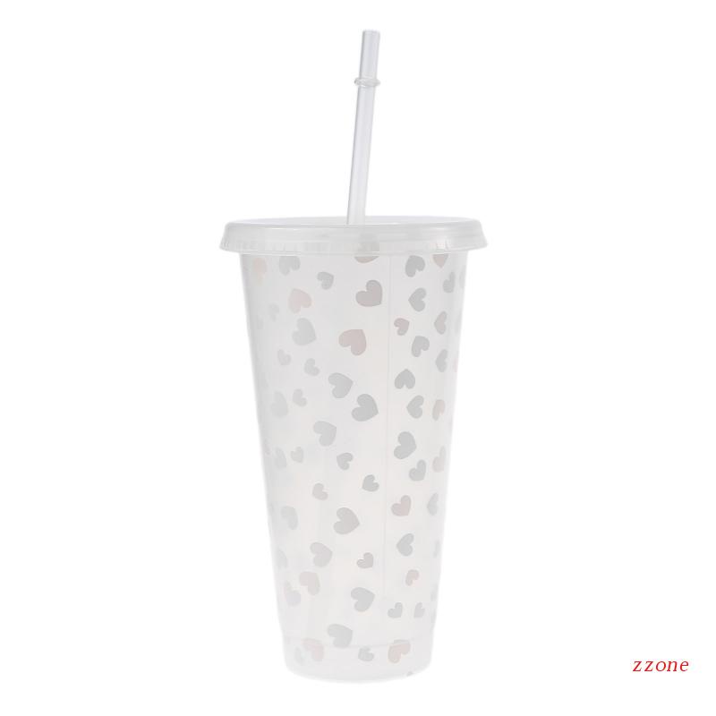 Cốc Uống Nước Lạnh 25oz Có Nắp Và Ống Hút Thay Đổi Màu Sắc Phong Cách Giáng Sinh Dành Cho Người Lớn Và Trẻ Em