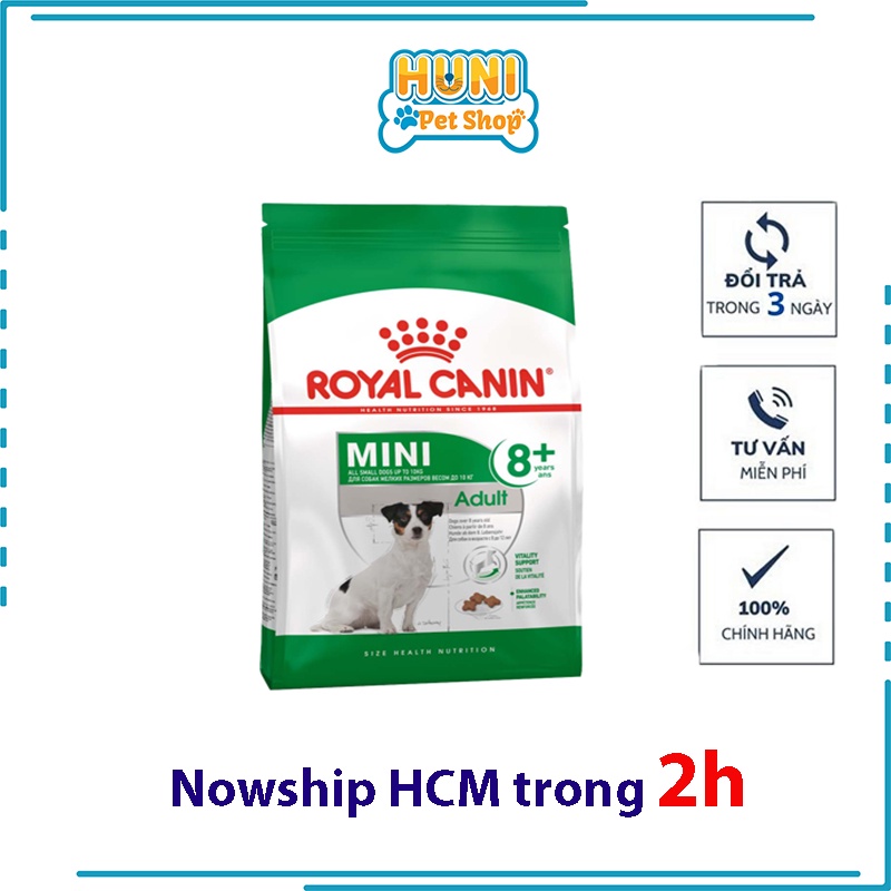 Hạt Royal Canin Mini Adult thức ăn cho chó trưởng thành - túi 800g, 2kg - Huni Petshop