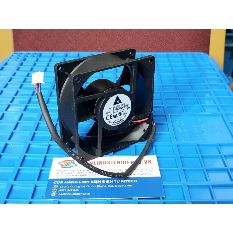 Quạt delta EFB0824EHF 24V 0.35A 80*80*32mm